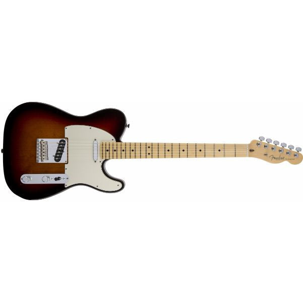 fender electric guitars fender american standard telecaster electric guitar, maple fingerboard, 3-color sunburst