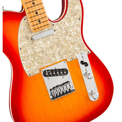 fender electric guitars fender american ultra telecaster electric guitar - plasma red burst