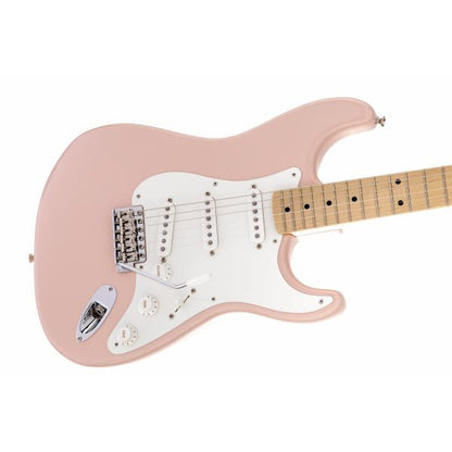 fender electric guitars fender american vintage '56 stratocaster electric guitar, maple fingerboard, shell pink