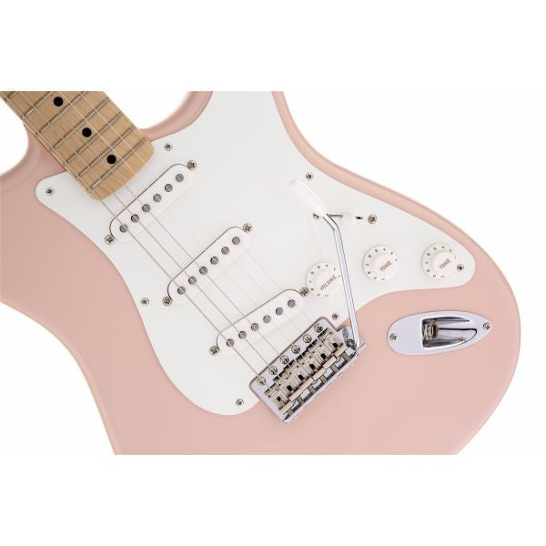 fender electric guitars fender american vintage '56 stratocaster electric guitar, maple fingerboard, shell pink