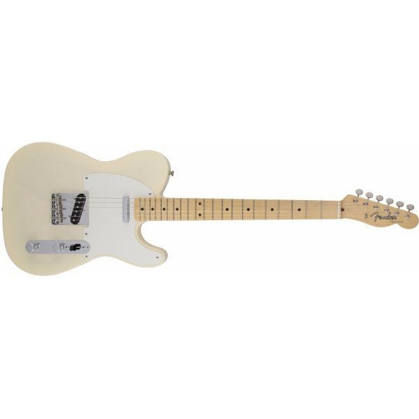 fender electric guitars fender american vintage '58 telecaster electric guitar, maple fingerboard, aged white blonde
