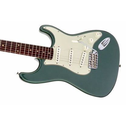 fender electric guitars fender american vintage '59 stratocaster electric guitar, slab rosewood fingerboard, sherwood green metallic
