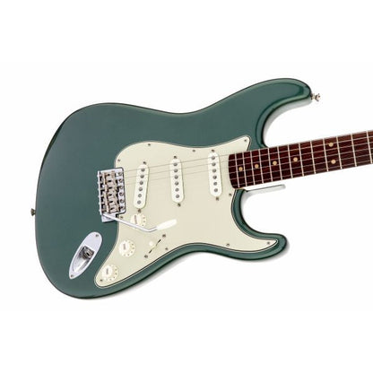 fender electric guitars fender american vintage '59 stratocaster electric guitar, slab rosewood fingerboard, sherwood green metallic