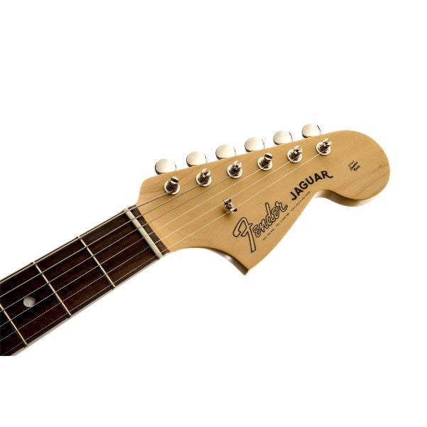 fender electric guitars fender american vintage '65 jaguar electric guitar, bound round-lam rosewood fingerboard, sonic blue