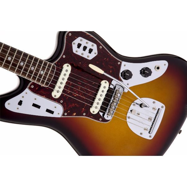 Fender Electric Guitars Fender American Vintage '65 Jaguar Electric Guitar, Round-Lam Rosewood Fingerboard, 3-Color Sunburst