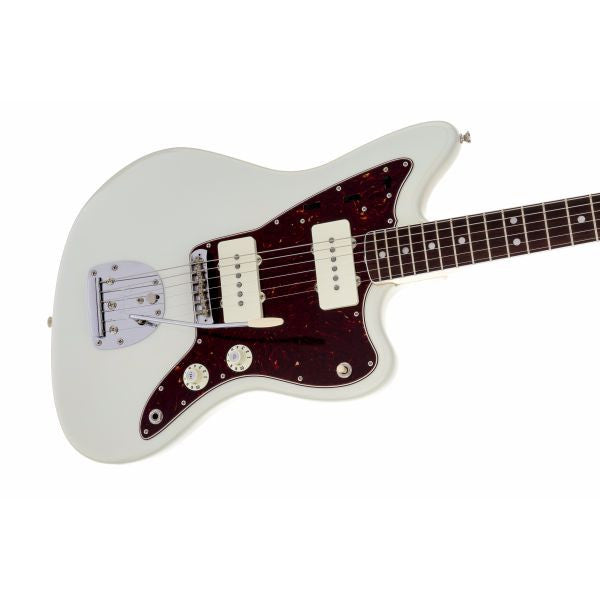 fender electric guitars fender american vintage '65 jazzmaster electric guitar, round-lam rosewood fingerboard, olympic white