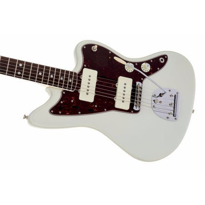 fender electric guitars fender american vintage '65 jazzmaster electric guitar, round-lam rosewood fingerboard, olympic white