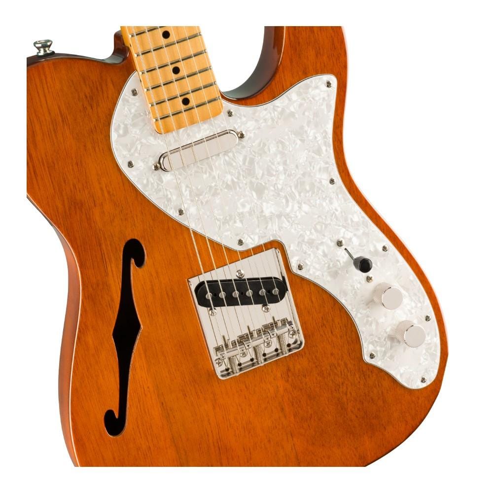 fender electric guitars fender classic vibe 60s telecaster thinline 6 string electric guitar - natural