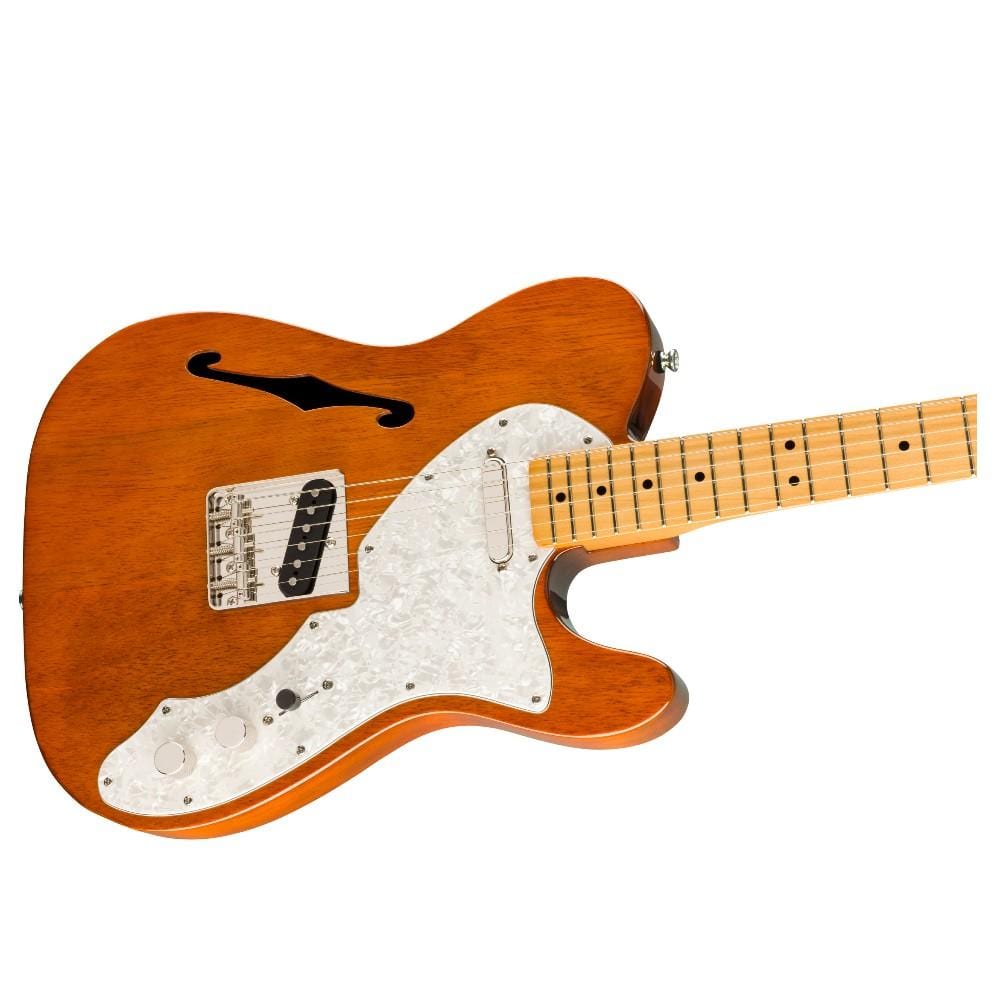 fender electric guitars fender classic vibe 60s telecaster thinline 6 string electric guitar - natural
