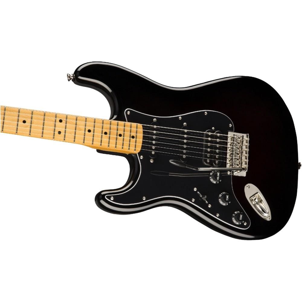 fender electric guitars fender classic vibe 70s stratocaster hss left-handed electric guitar black