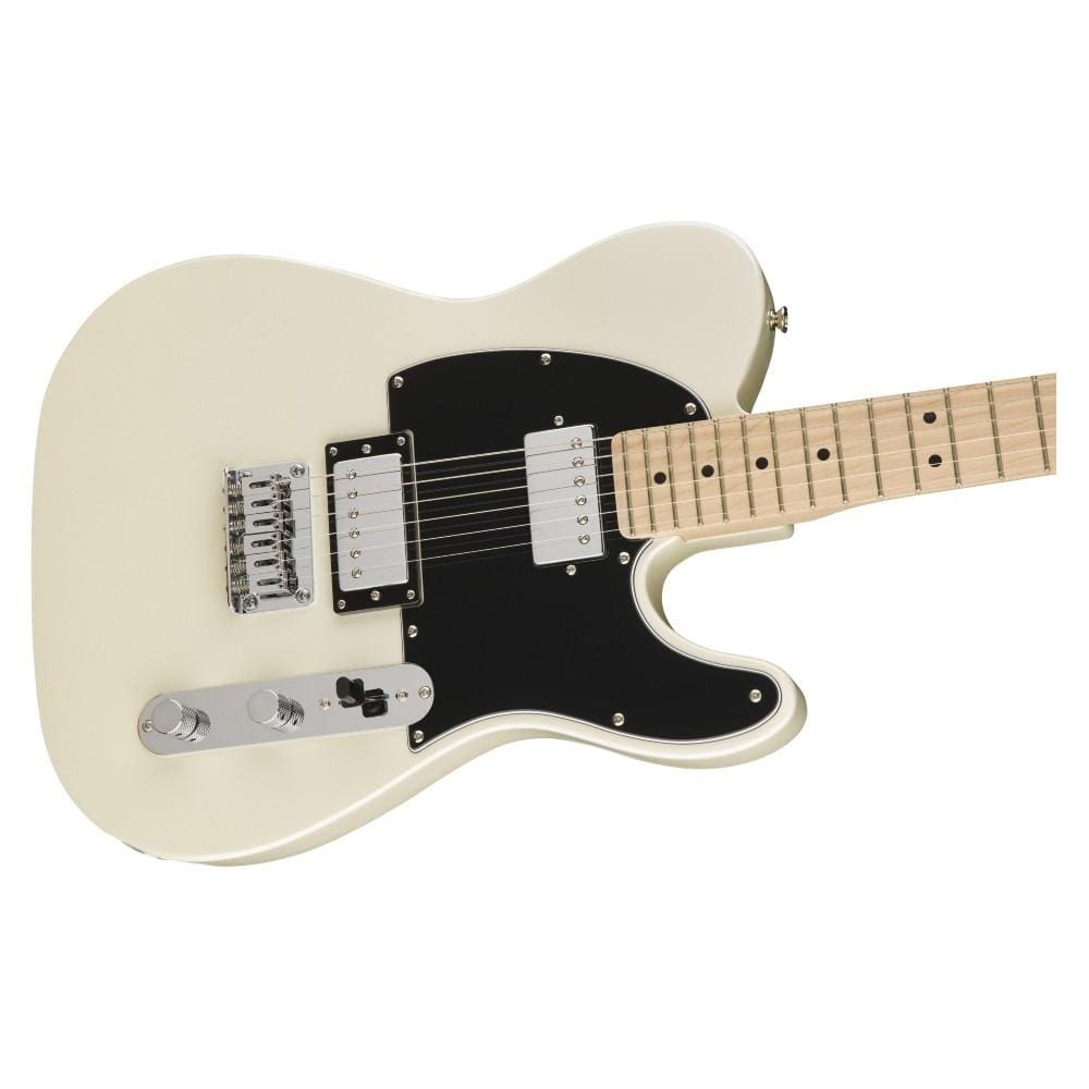 fender electric guitars fender contemporary telecaster hh 6 string electric guitar - pearl white