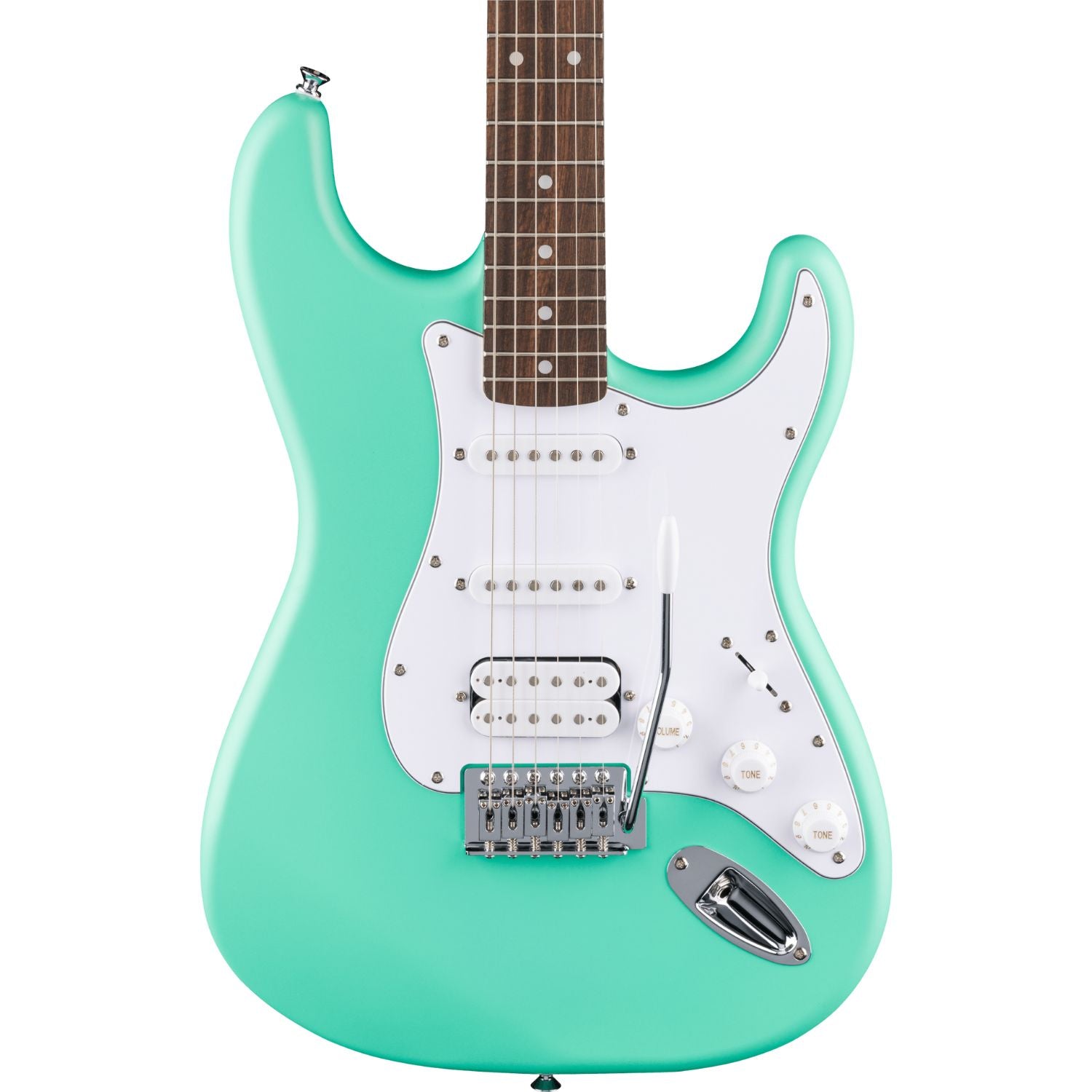 Fender Electric Guitars Fender Debut Collection Stratocaster 6 String Electric Guitar #color_sea-foam-green