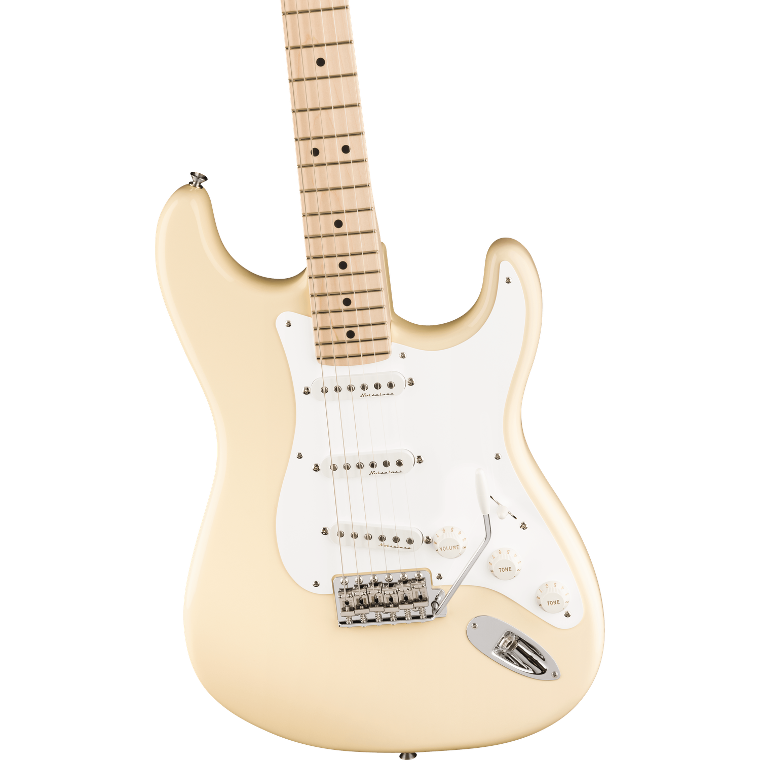 Fender Electric Guitars Fender Eric Clapton Stratocaster Electric Guitar, Maple Fingerboard, Olympic White