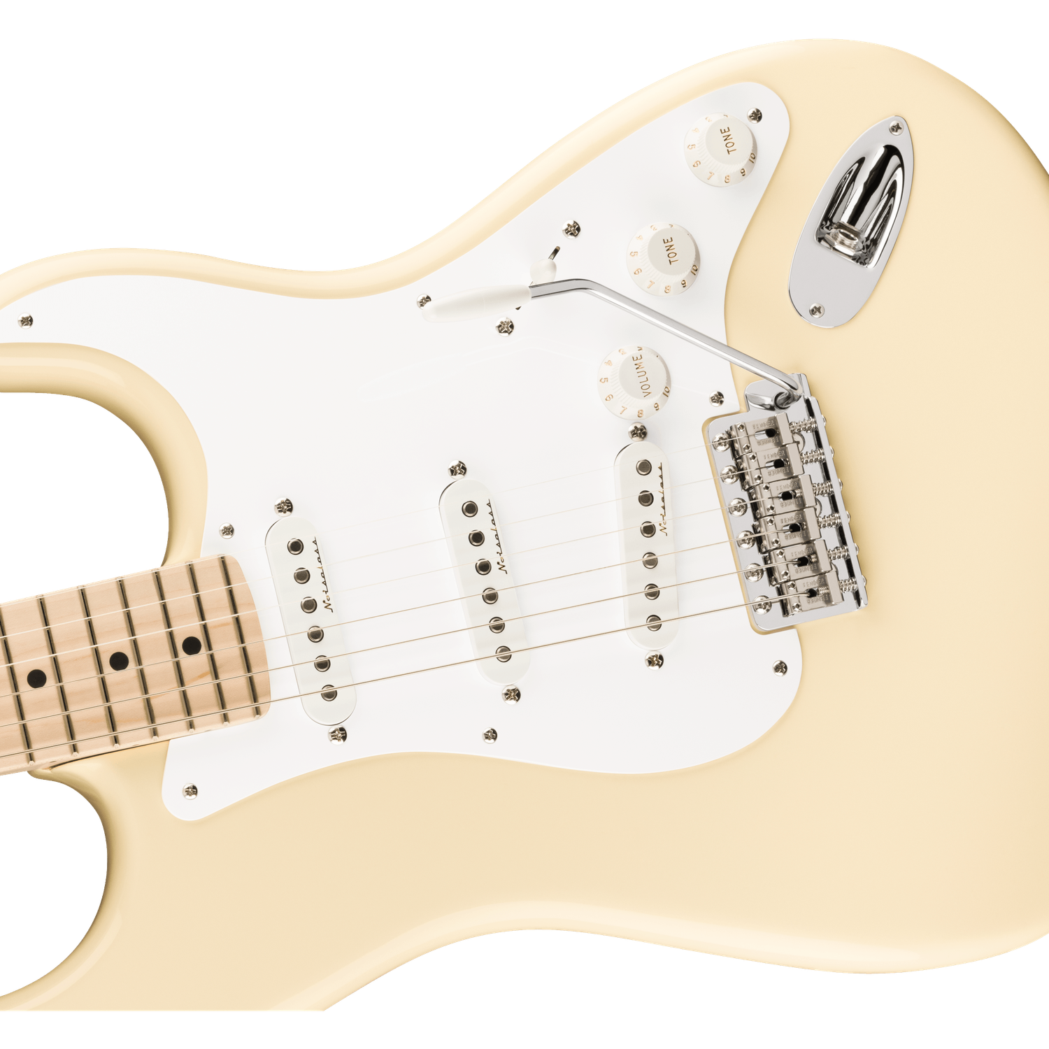 Fender Electric Guitars Fender Eric Clapton Stratocaster Electric Guitar, Maple Fingerboard, Olympic White