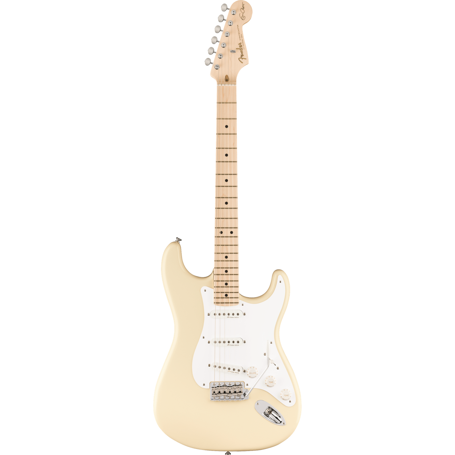 Fender Electric Guitars Fender Eric Clapton Stratocaster Electric Guitar, Maple Fingerboard, Olympic White