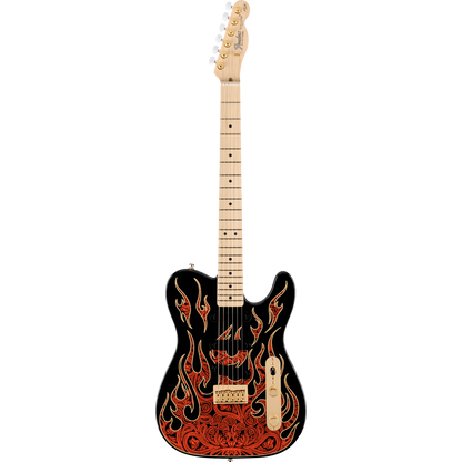 Fender Electric Guitars Fender James Burton Telecaster Electric Guitar, Maple Fingerboard, Red Paisley Flames