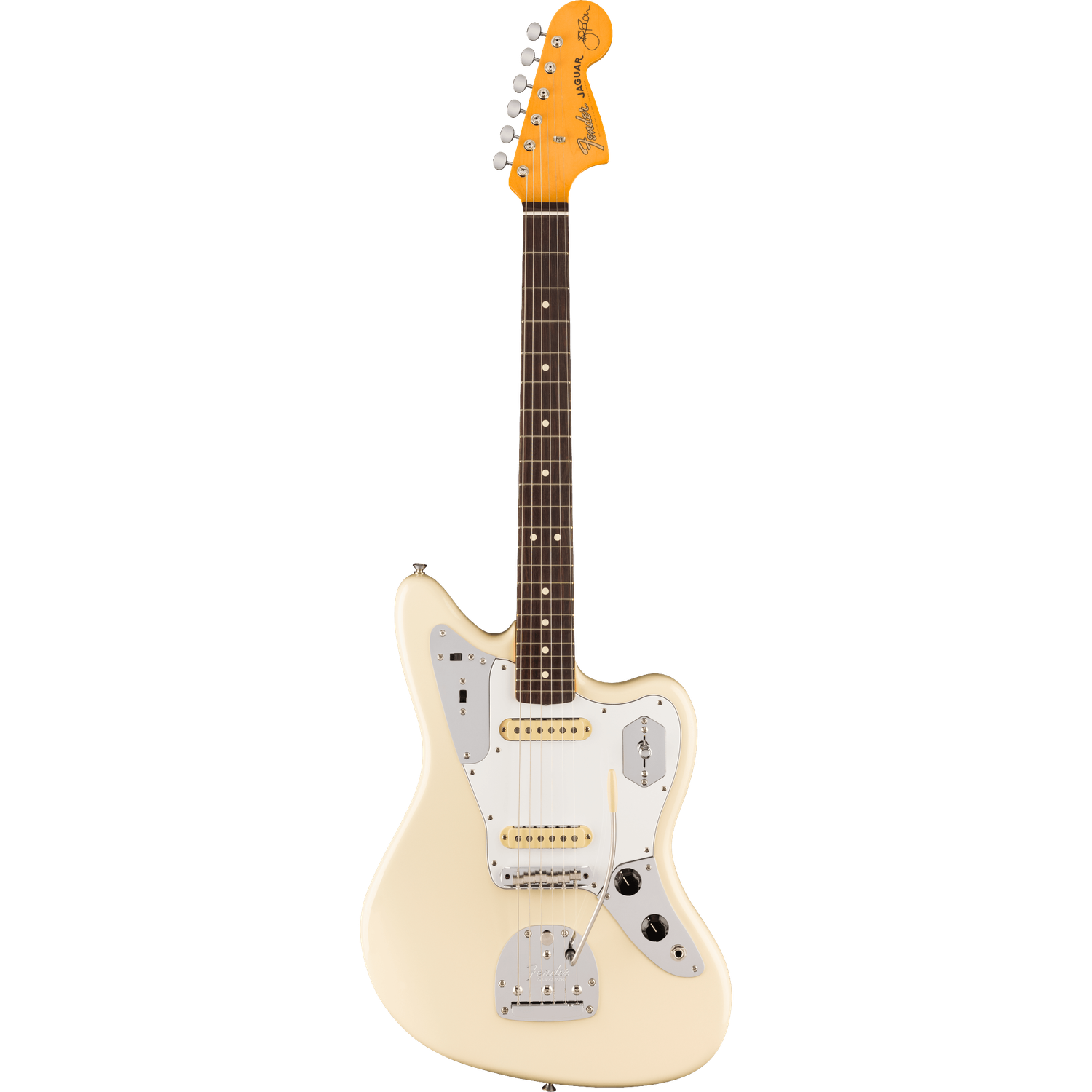 Fender Electric Guitars Fender Johnny Marr Jaguar Electric Guitar, Rosewood Fingerboard, Olympic White