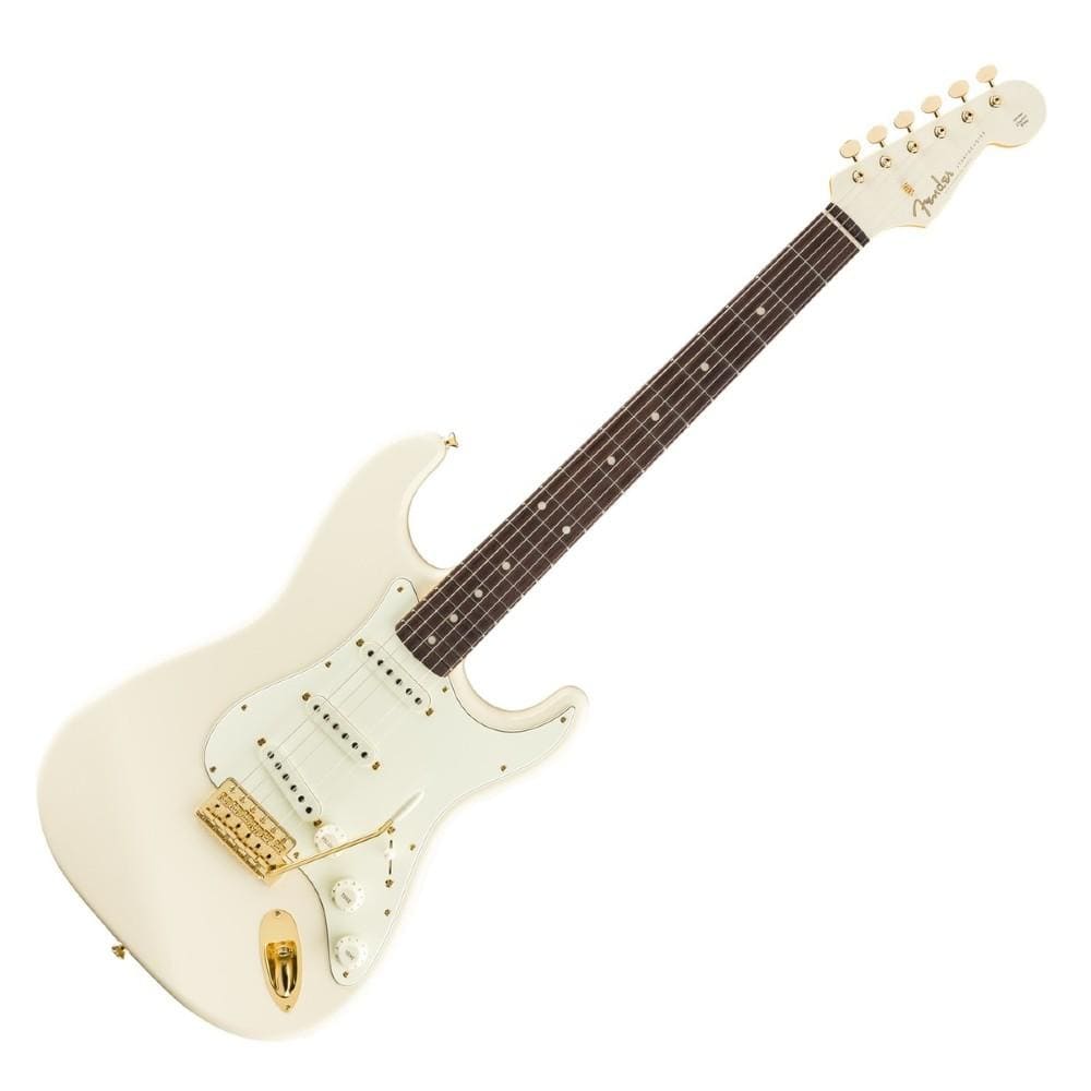 fender electric guitars fender limited daybreak stratocaster rw electric guitar - olympic white