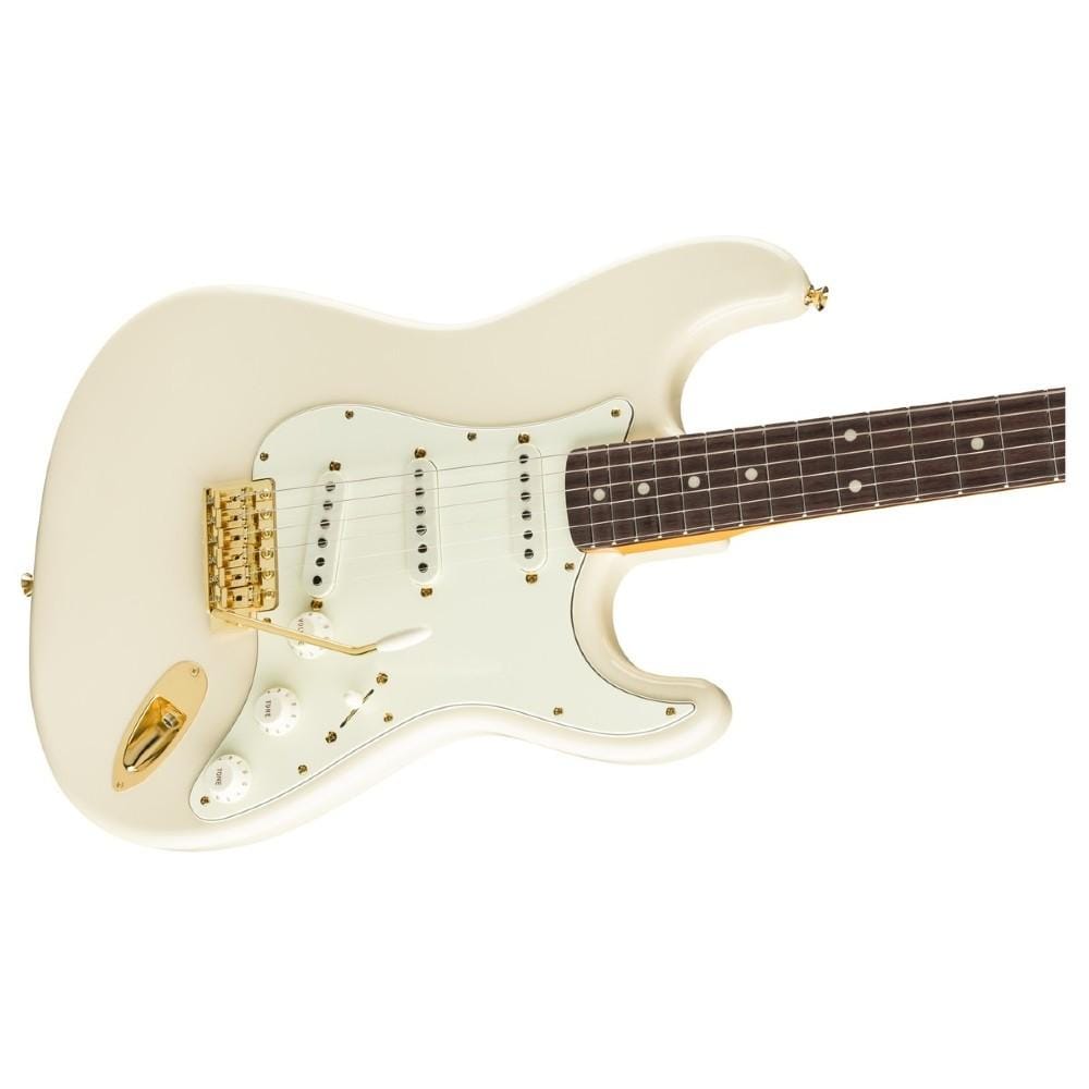 fender electric guitars fender limited daybreak stratocaster rw electric guitar - olympic white