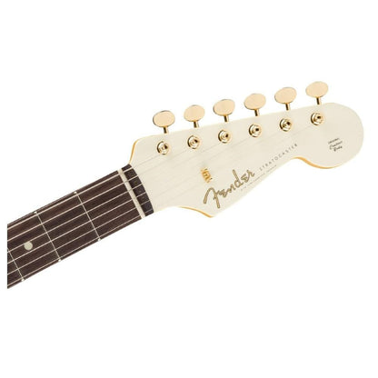 fender electric guitars fender limited daybreak stratocaster rw electric guitar - olympic white