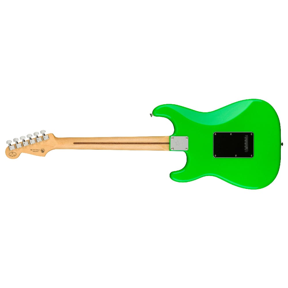 fender electric guitars fender limited edition player stratocaster 6 string electric guitar     #color_neon-green,fingerboard_ebony