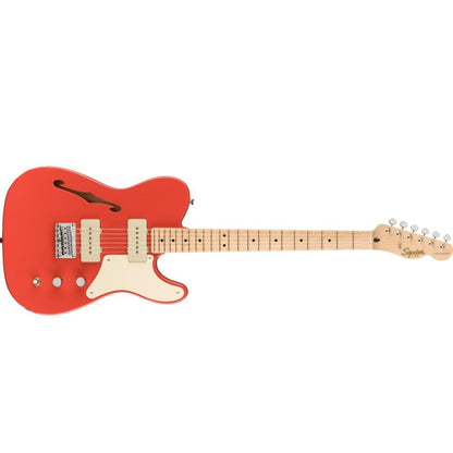 fender electric guitars fender paranormal cabronita telecaster thinline 6-strings electric guitar- fiesta red