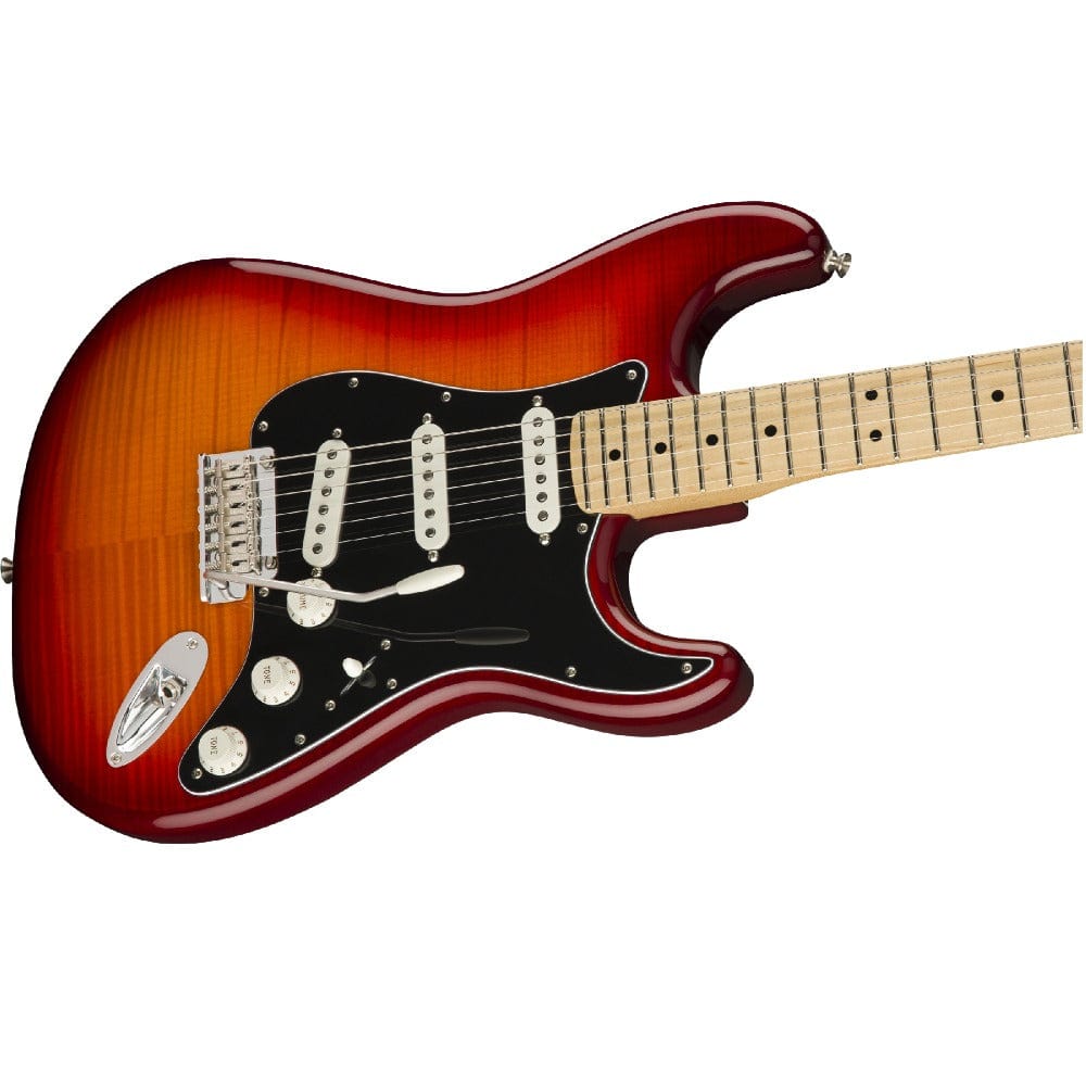 fender electric guitars fender player stratocaster plus top electric guitar    #color_aged-cherry-burst,fingerboard_maple