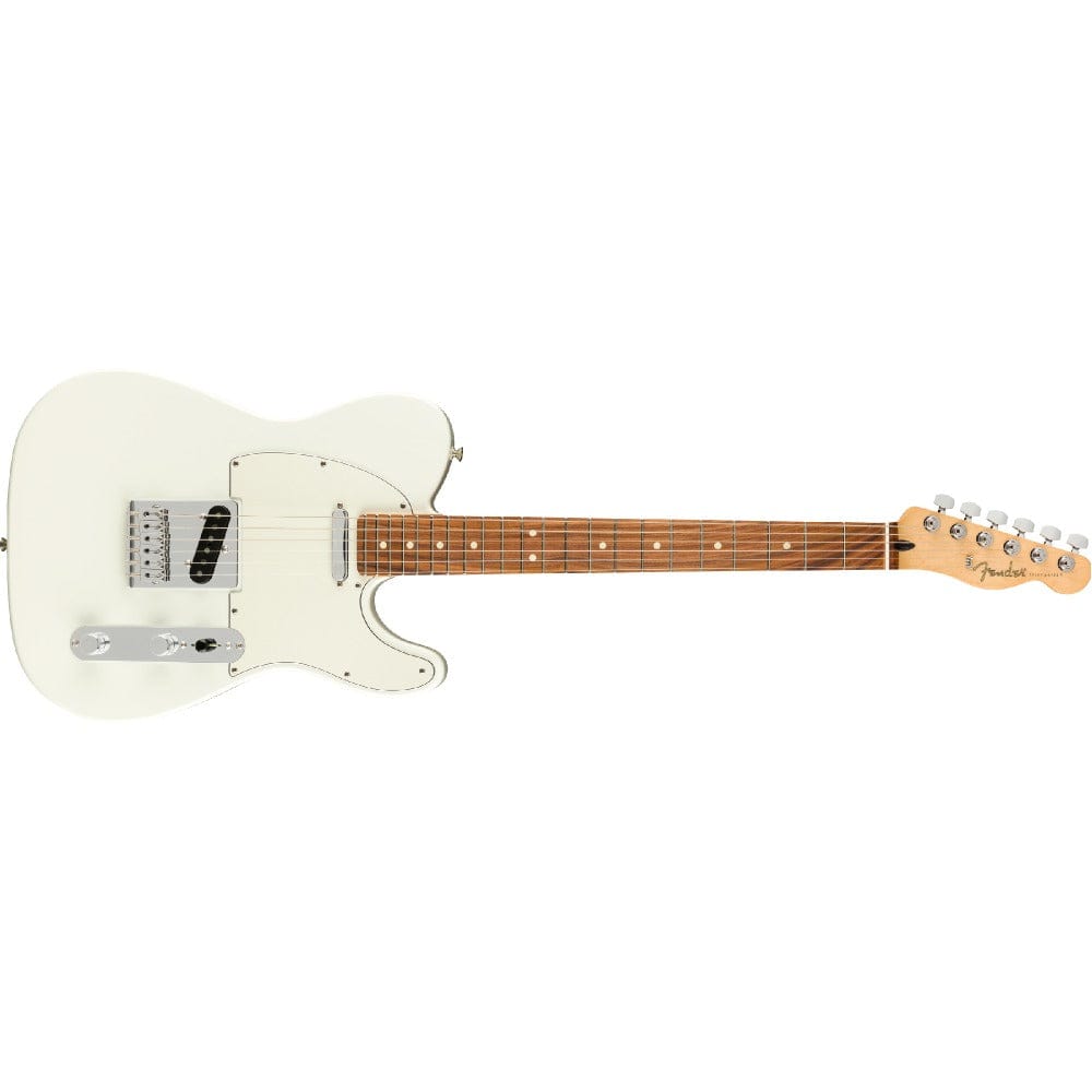 fender electric guitars fender player telecaster 6 string electric guitar #color_polar-white,fretboard_pau-ferro