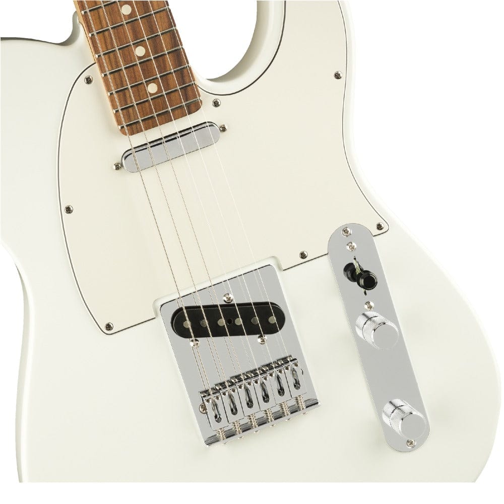 fender electric guitars fender player telecaster 6 string electric guitar #color_polar-white,fretboard_pau-ferro