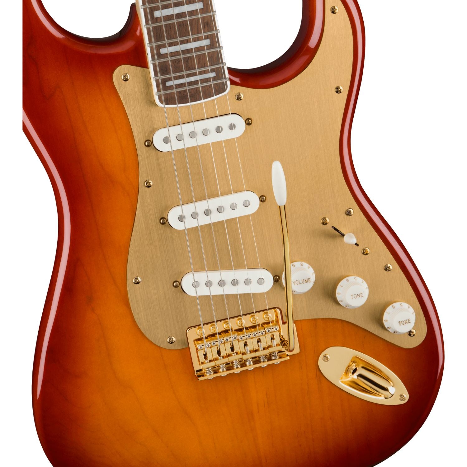 Fender Electric Guitars Fender Squier 40th Anniversary Stratocaster Gold Edition Electric Guitar
