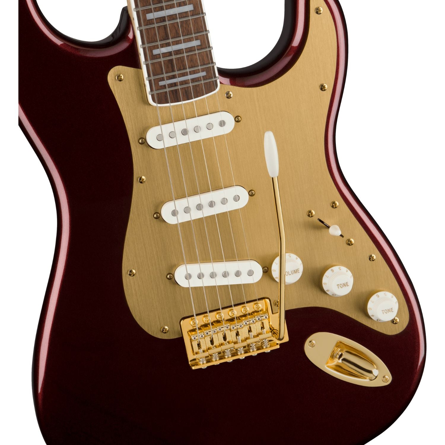Fender Electric Guitars Fender Squier 40th Anniversary Stratocaster Gold Edition Electric Guitar