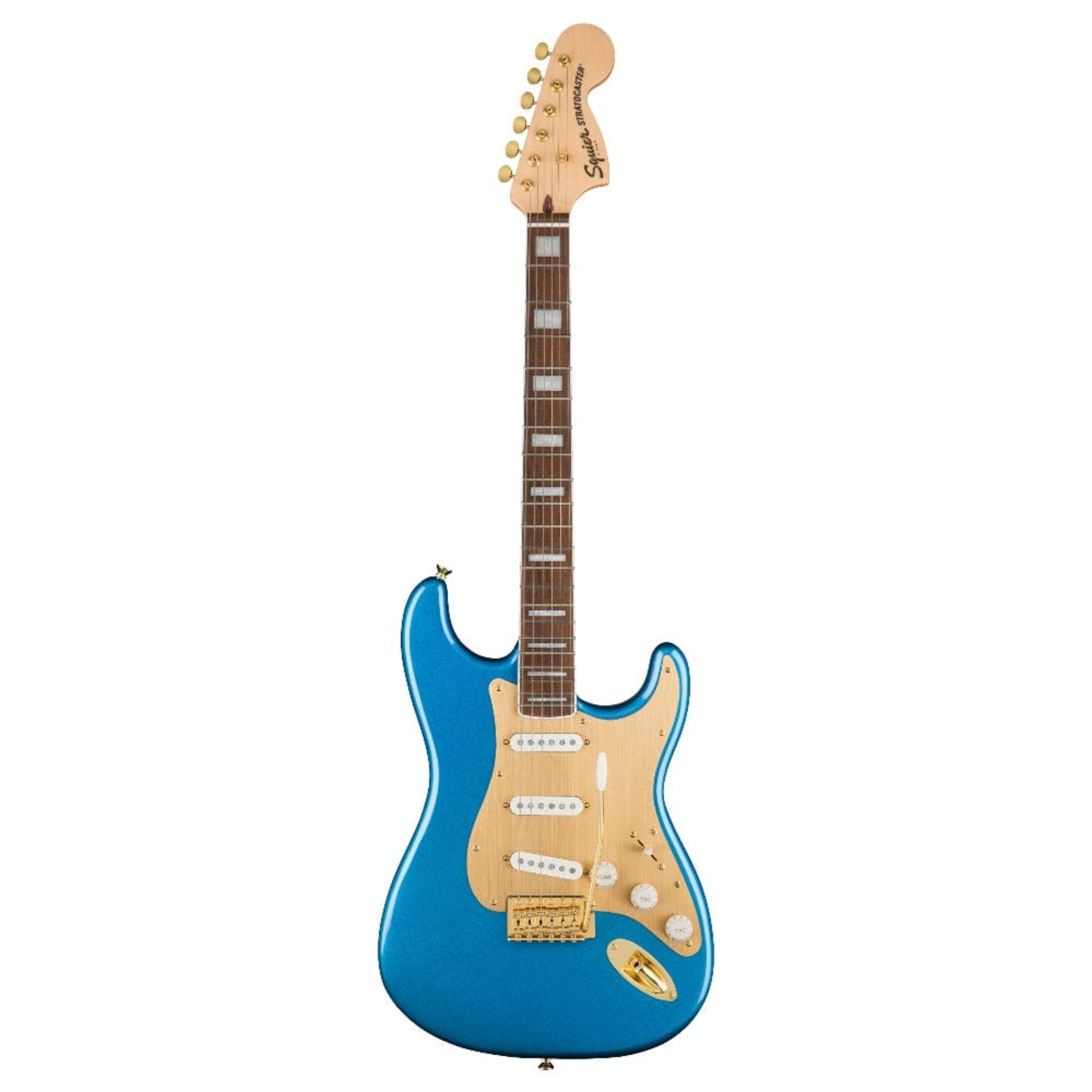 Fender Electric Guitars Fender Squier 40th Anniversary Stratocaster Gold Edition Electric Guitar