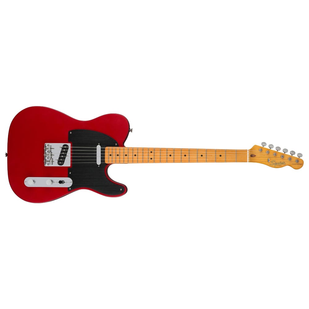 fender electric guitars fender squier 40th anniversary telecaster vintage edition 6 string electric guitar  #color_satin-dakota-red