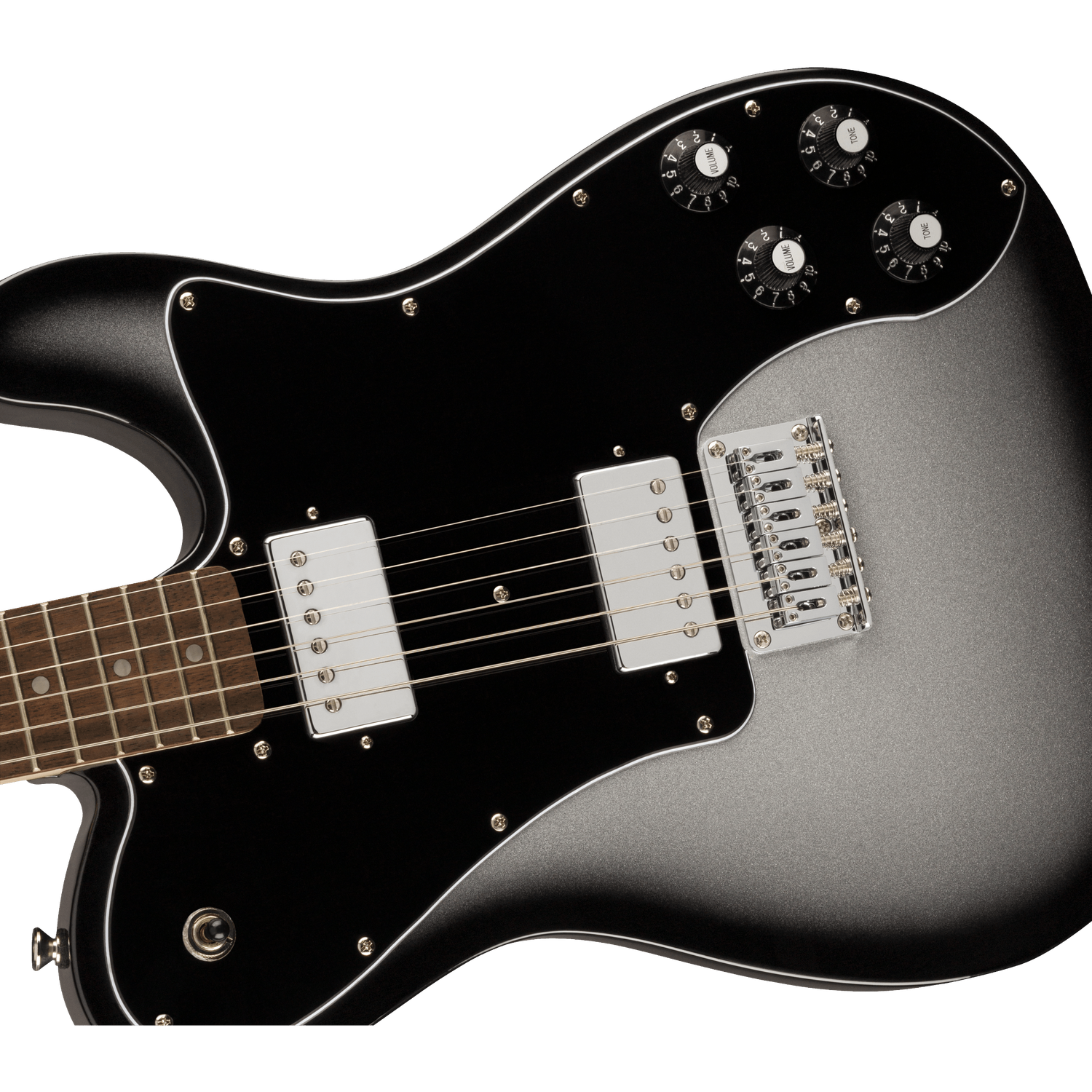 Fender Electric Guitars Fender Squier Affinity Series Telecaster Deluxe 6 String Electric Guitar #color_silverburst,fretboard_indian-laurel