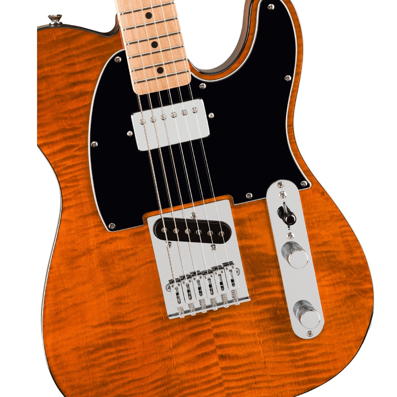 Fender Electric Guitars Fender Squier Affinity Telecaster FMT SH 6 String Electric Guitar#color_mocha