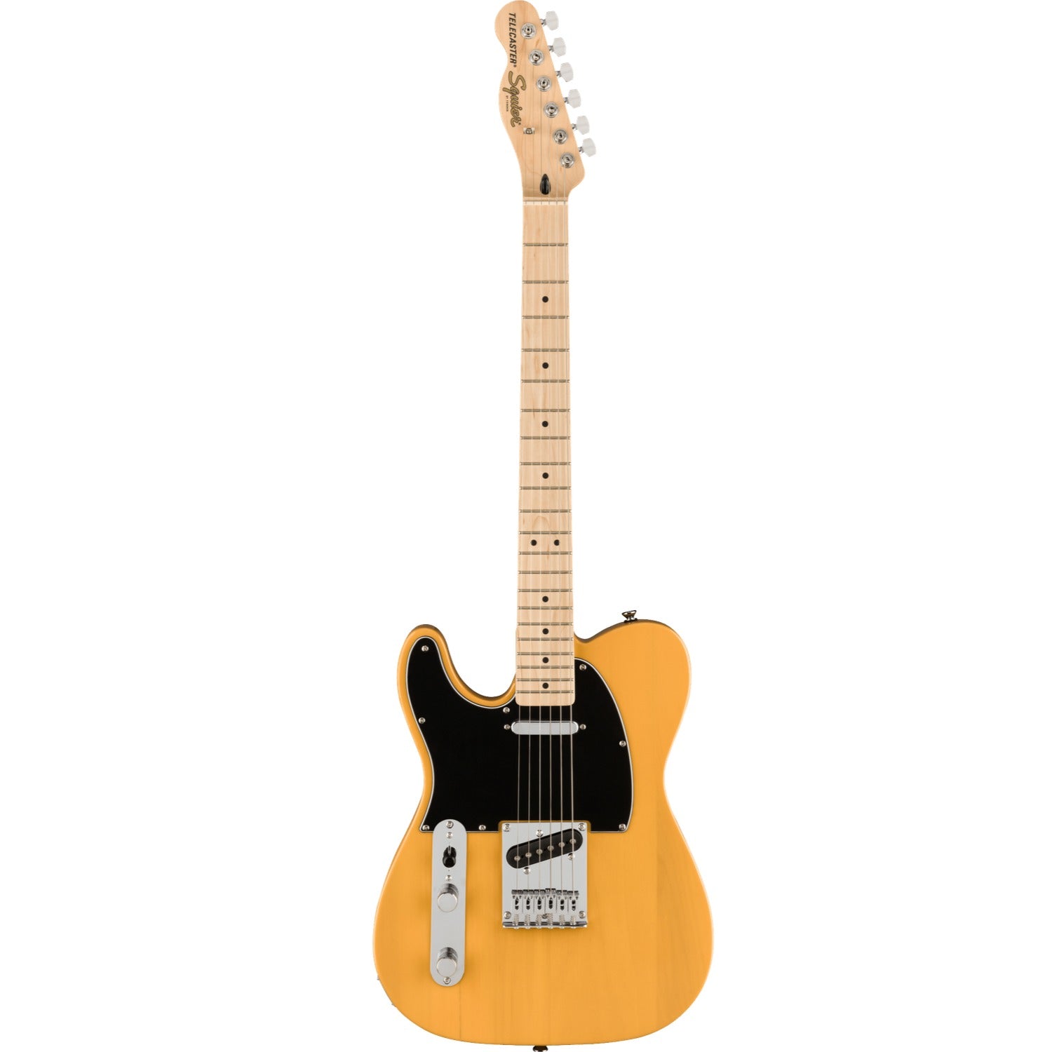 Fender Electric Guitars Fender Squier Affinity Telecaster Left Handed Electric Guitar - Butterscotch Blonde