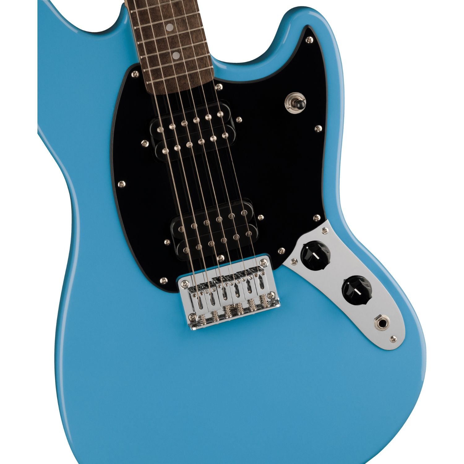 Fender Electric Guitars Fender Squier Sonic Mustang HH 6 String Electric Guitar#color_california-blue,fingerboard_indian-laurel,type_single