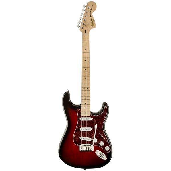 fender electric guitars fender squier standard stratocaster electric guitar - antique burst