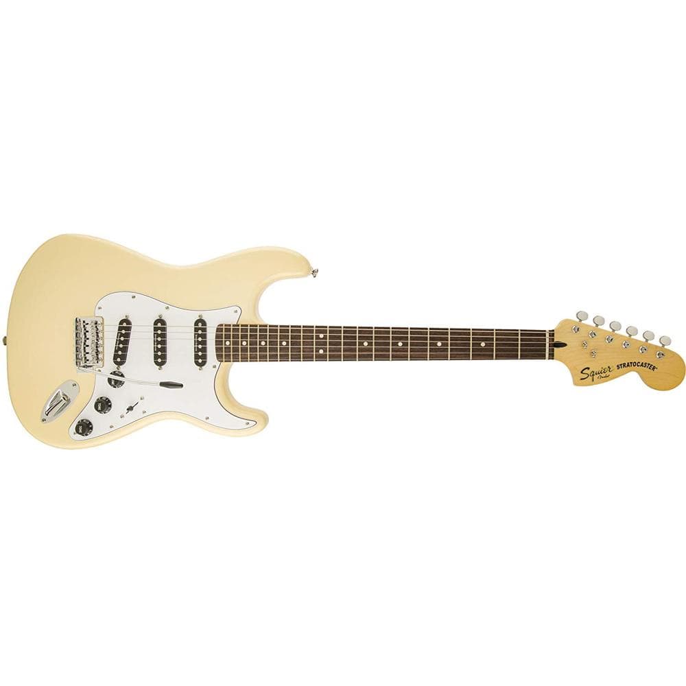 fender electric guitars fender squier vintage modified '70s stratocaster electric guitar - vintage white