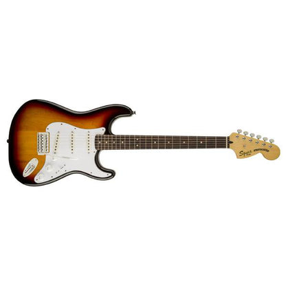 fender electric guitars fender squier vintage modified stratocaster electric guitar - 3 tone sunburst