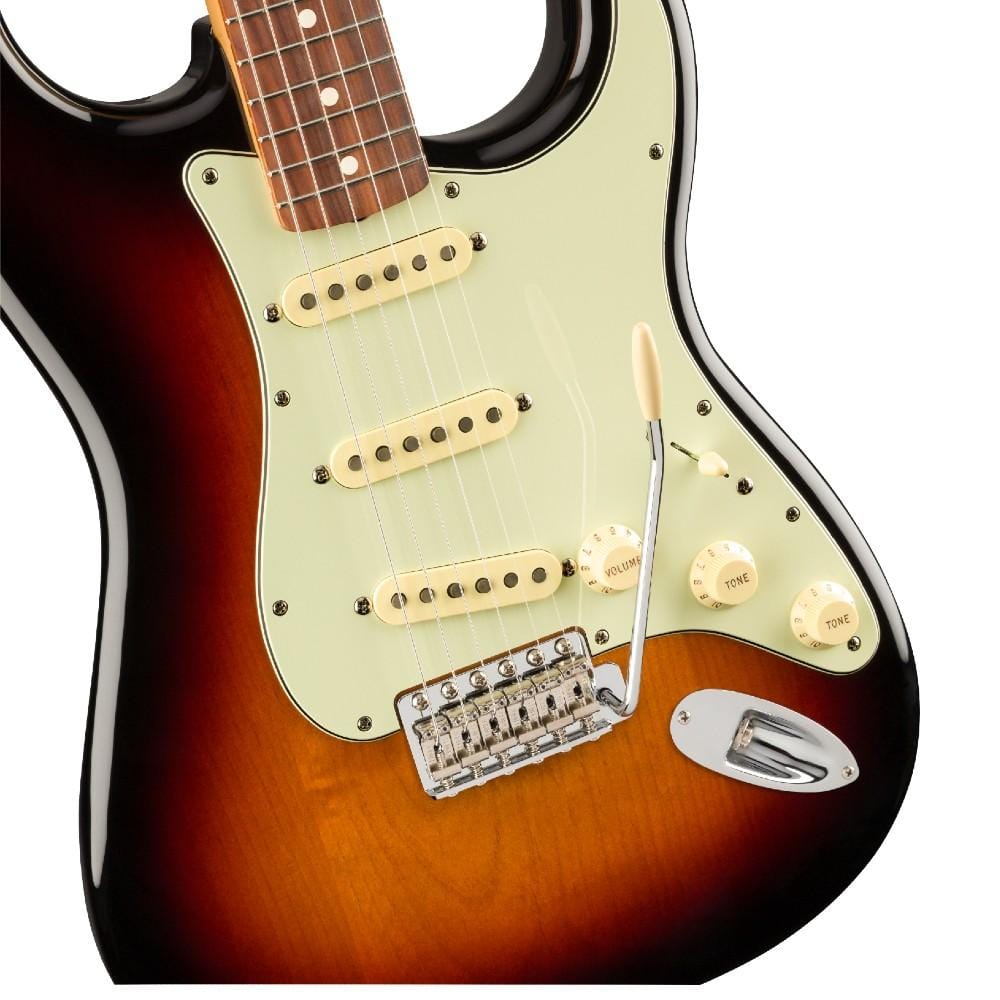 fender electric guitars fender vintera '60s stratocaster electric guitar - pau ferro- 3-color sunburst