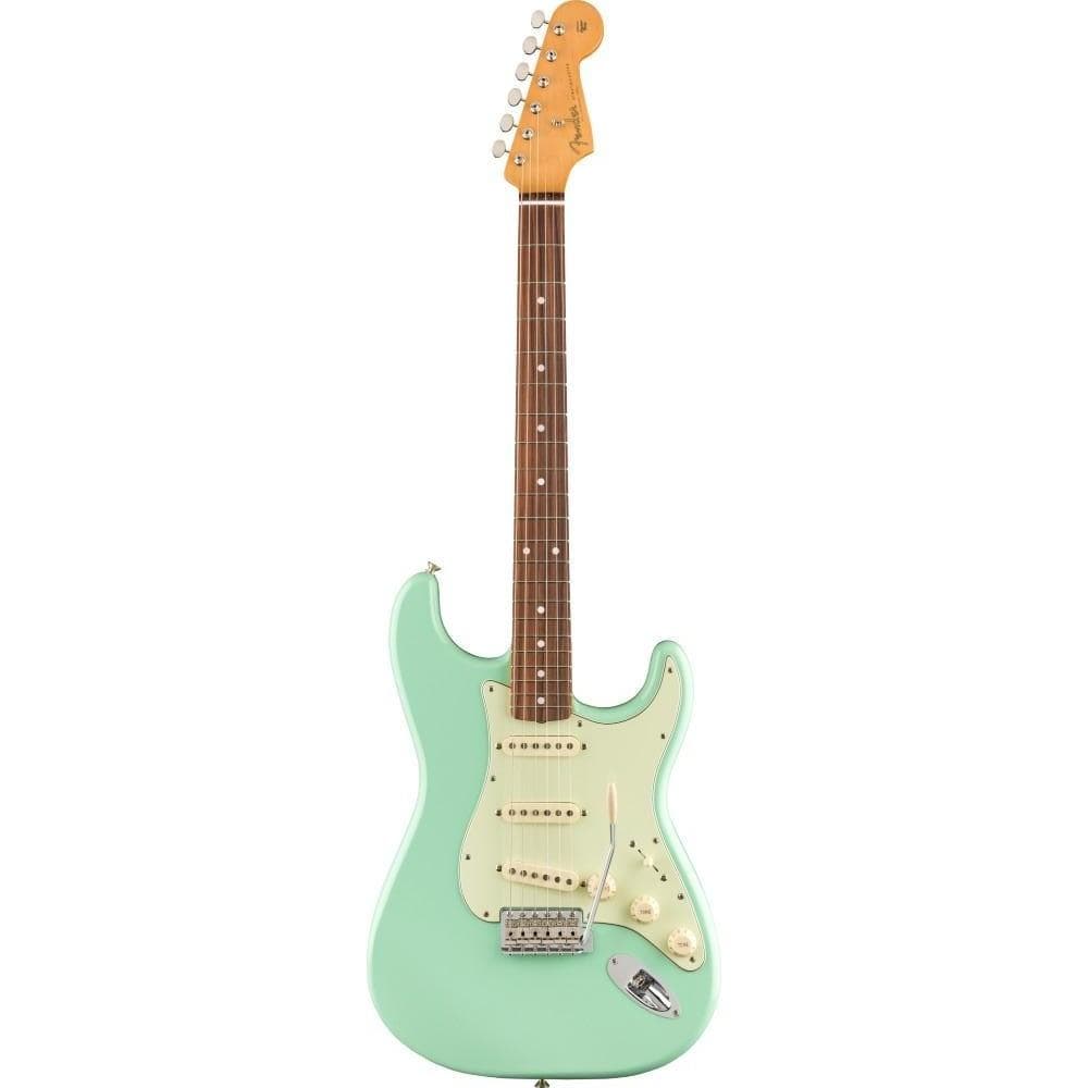 fender electric guitars fender vintera 60s stratocaster electric guitar - surf green