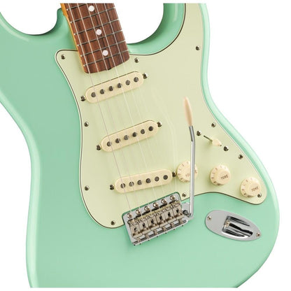 fender electric guitars fender vintera 60s stratocaster electric guitar - surf green
