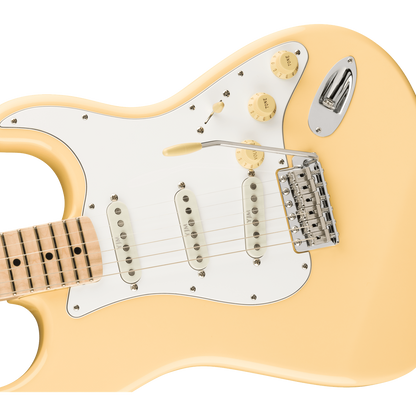 Fender Electric Guitars Fender Yngwie Malmsteen Stratocaster Electric Guitar, Scalloped Maple Fingerboard, Vintage White