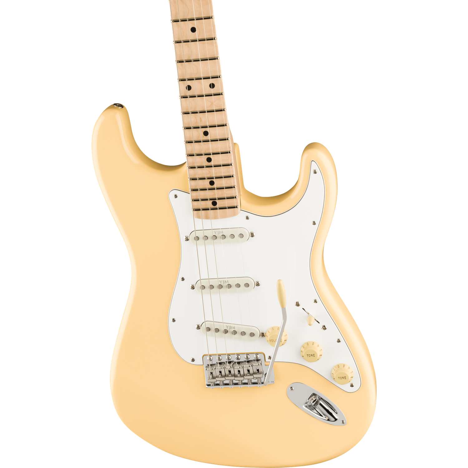 Fender Electric Guitars Fender Yngwie Malmsteen Stratocaster Electric Guitar, Scalloped Maple Fingerboard, Vintage White