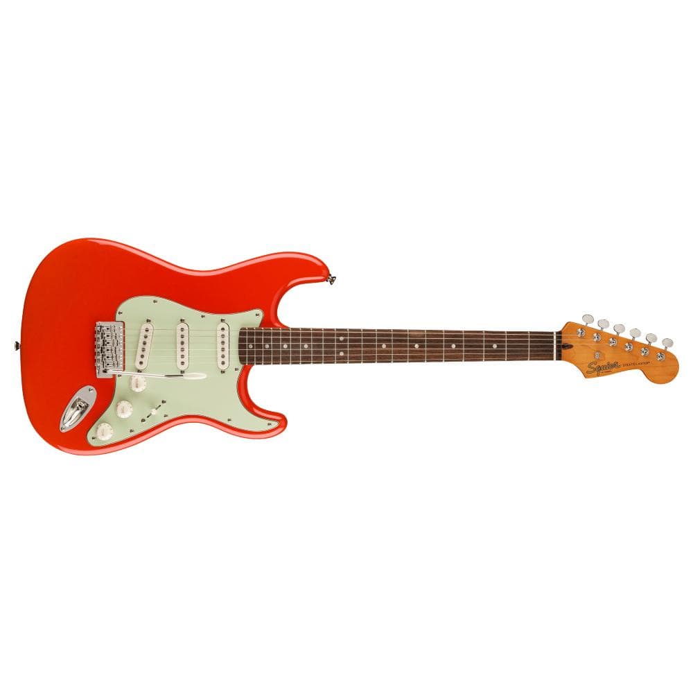 fender electric guitars fiesta red fender squier limited edition classic vibe 60's stratocaster electric guitar - fiesta red     
