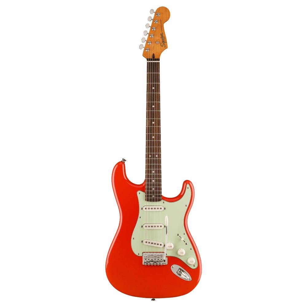 fender electric guitars fiesta red fender squier limited edition classic vibe 60's stratocaster electric guitar - fiesta red     