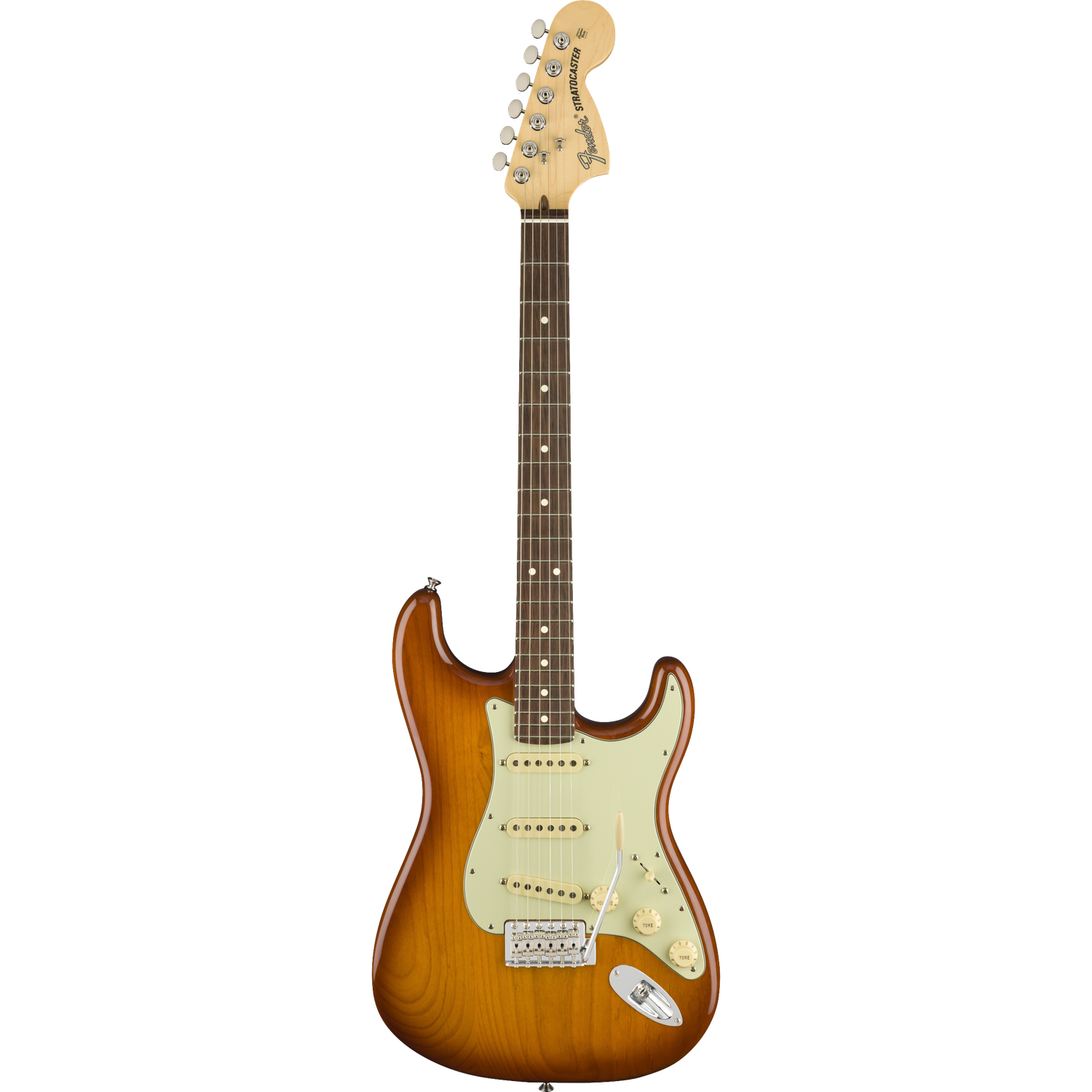 Fender Electric Guitars Honey Burst Fender American Performer Stratocaster 6-String SSS Electric Guitar