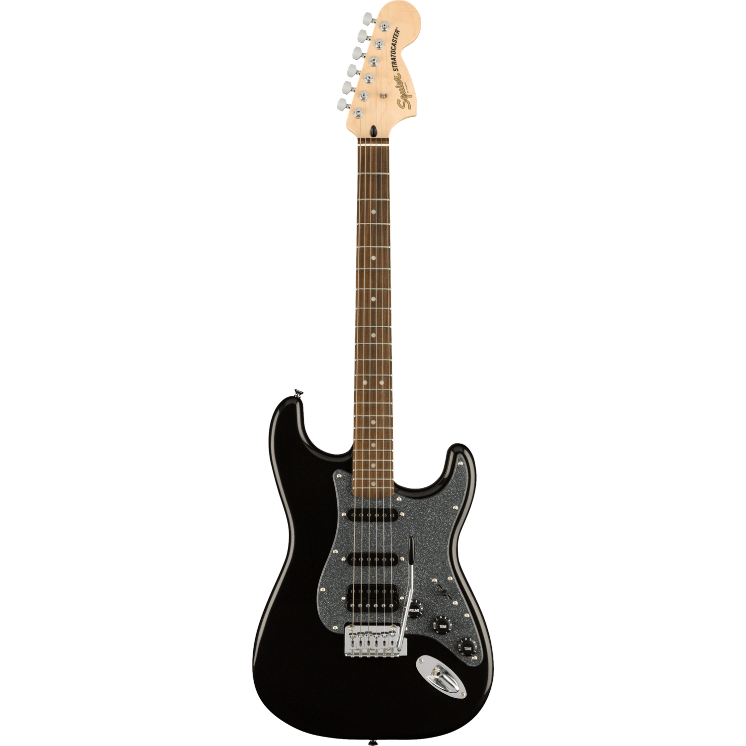 Fender Electric Guitars Metallic Black / Indian Laurel Fender Affinity Series Stratocaster HSS 6 String Electric Guitar #color_metallic-black,fingerboard_indian-laurel