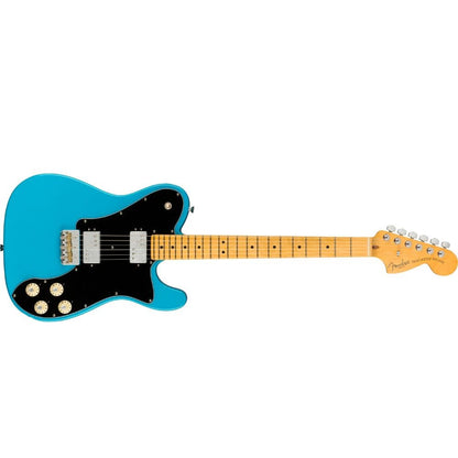 fender electric guitars miami blue fender american professional ii telecaster deluxe 6 string electric guitar - miami blue   
